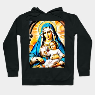 Mom and baby son Jesus Christ Hoodie